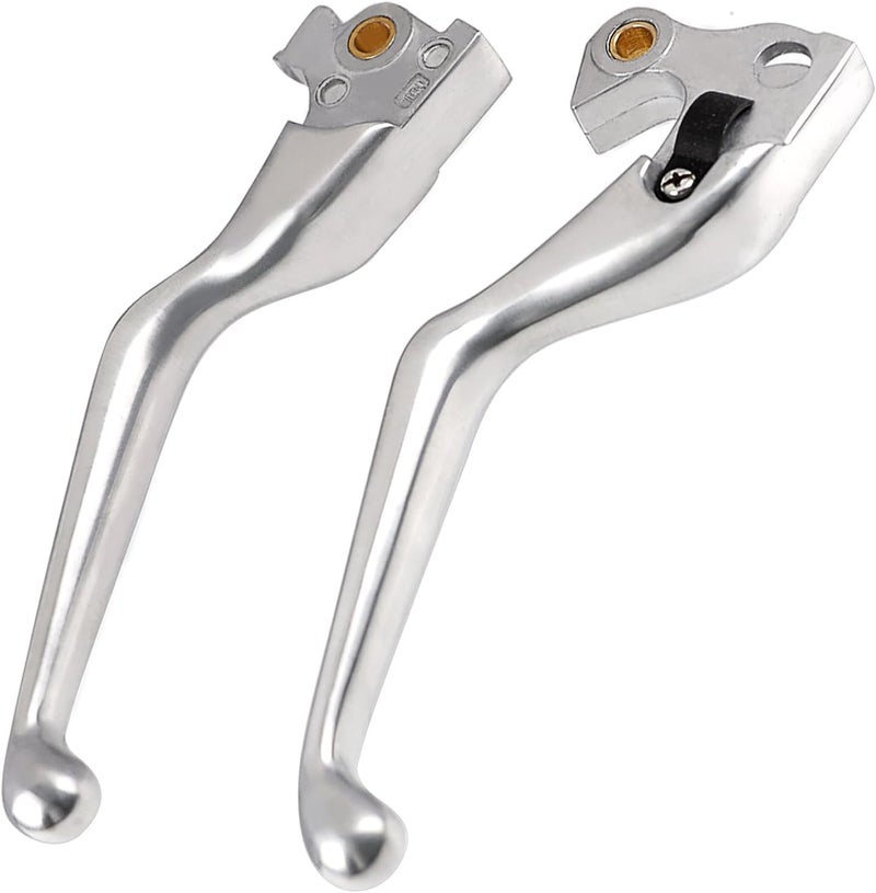 MOCODUO Motorcycle Brake Clutch Levers Hand Lever Set for Harley Sportster XL 883 1200 2014-2023 Control Hand Lever Replacement Accessories Parts Silver - Image 1